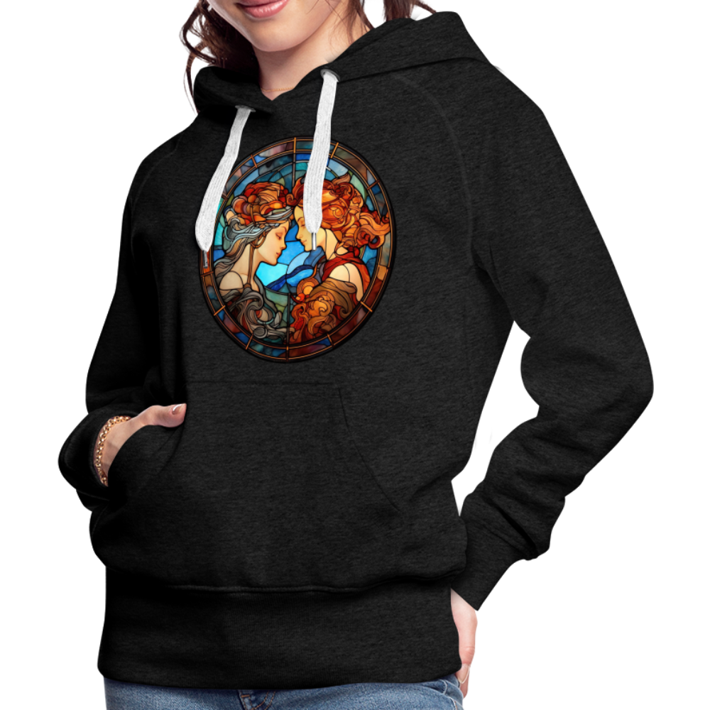 Women’s Mosaic Gemini Premium Hoodie - charcoal grey