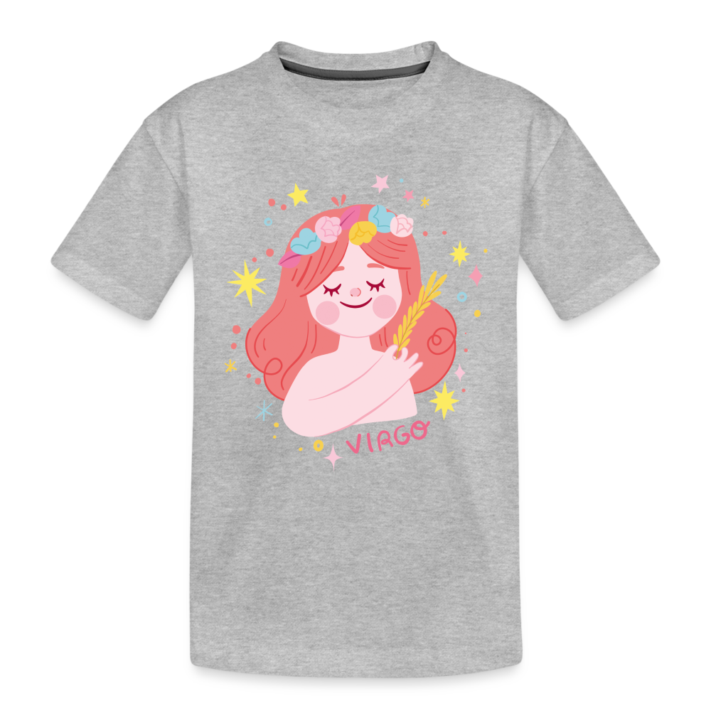 Kid’s Pinky Virgo Premium Organic T-Shirt - heather gray