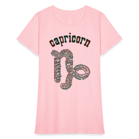 Thumbnail for Women's Power Words Capricorn T-Shirt - pink