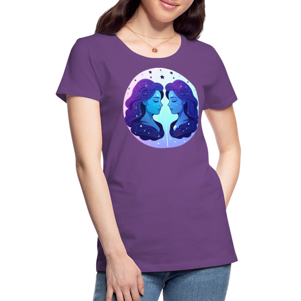 Women’s Magic Gemini Premium T-Shirt - purple