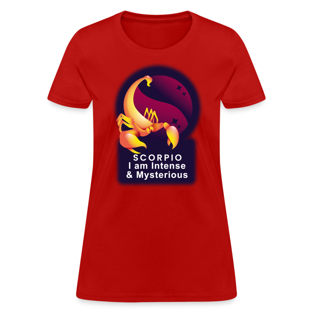 Women's Glow Scorpio T-Shirt - red