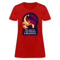 Thumbnail for Women's Glow Scorpio T-Shirt - red