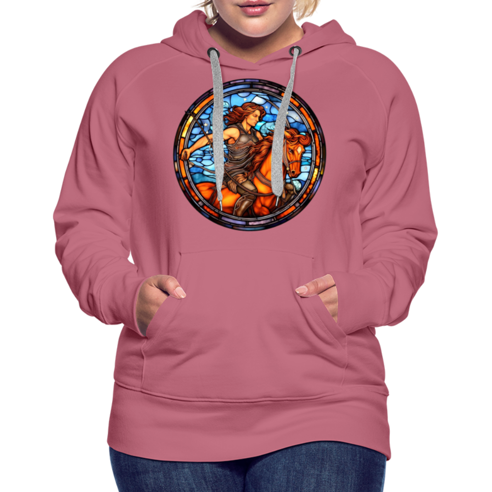 Women’s Mosaic Sagittarius Premium Hoodie - mauve