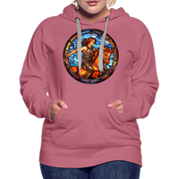 Thumbnail for Women’s Mosaic Sagittarius Premium Hoodie - mauve