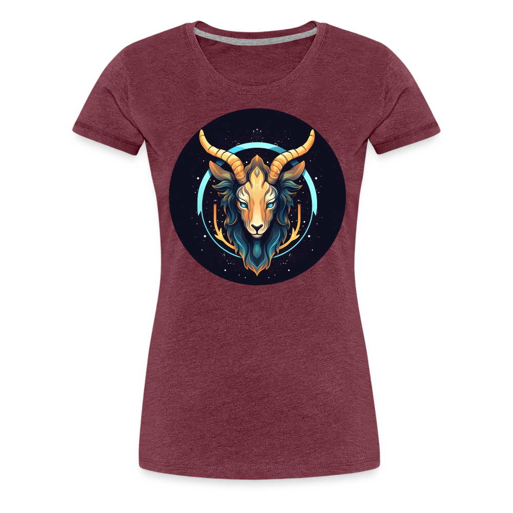 Women’s Mystic Capricorn Premium T-Shirt - heather burgundy