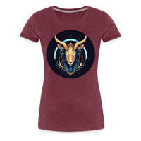 Thumbnail for Women’s Mystic Capricorn Premium T-Shirt - heather burgundy