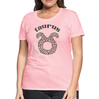 Thumbnail for Women's Power Words Taurus Premium T-Shirt - pink