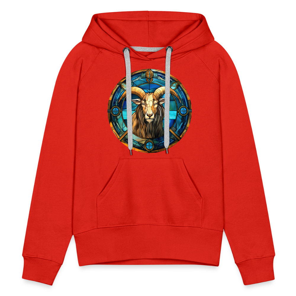 Women’s Mosaic Capricorn Premium Hoodie - red