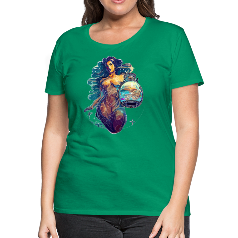 Women’s Mythical Aquarius Premium T-Shirt - kelly green