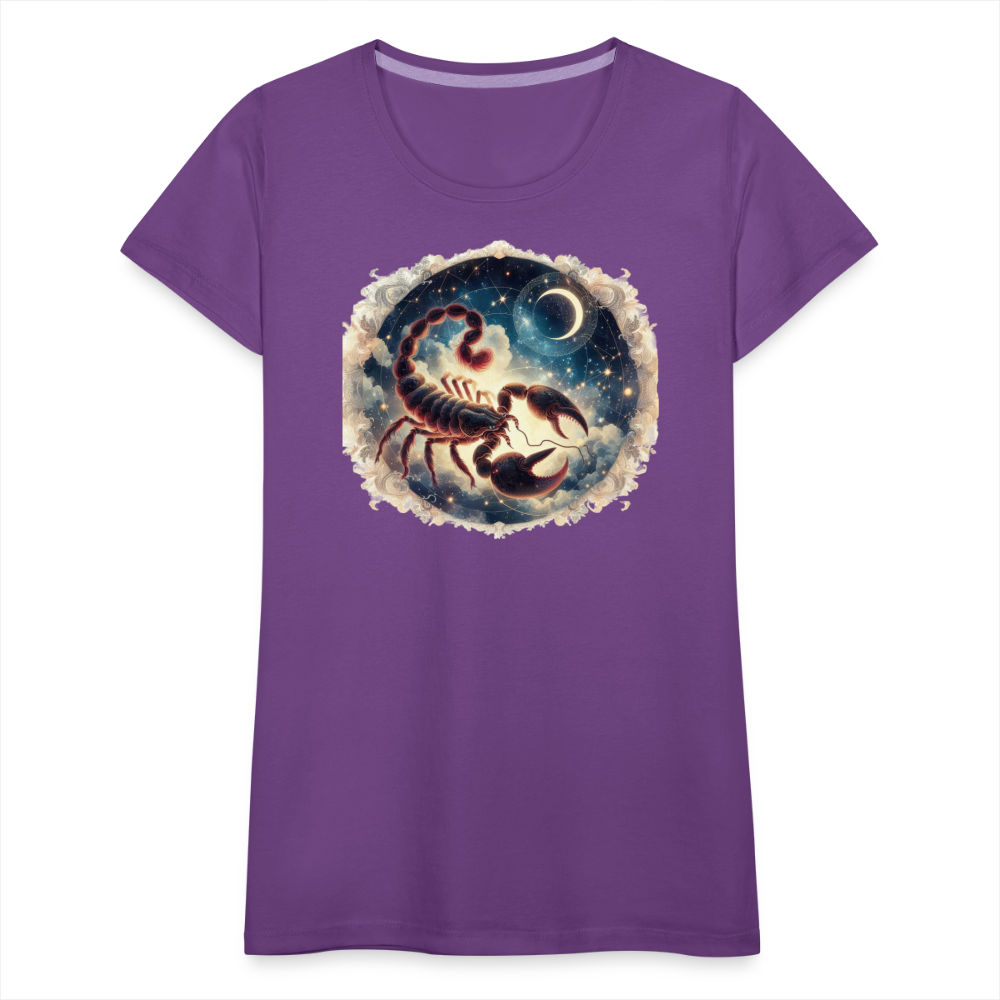 Women’s Mythical Scorpio Premium T-Shirt - purple