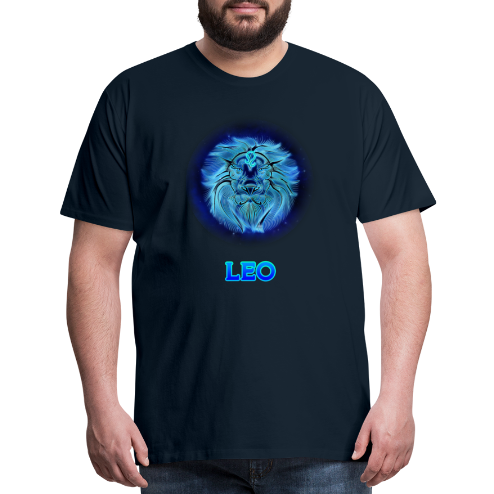 Men's Leo Premium T-Shirt - deep navy