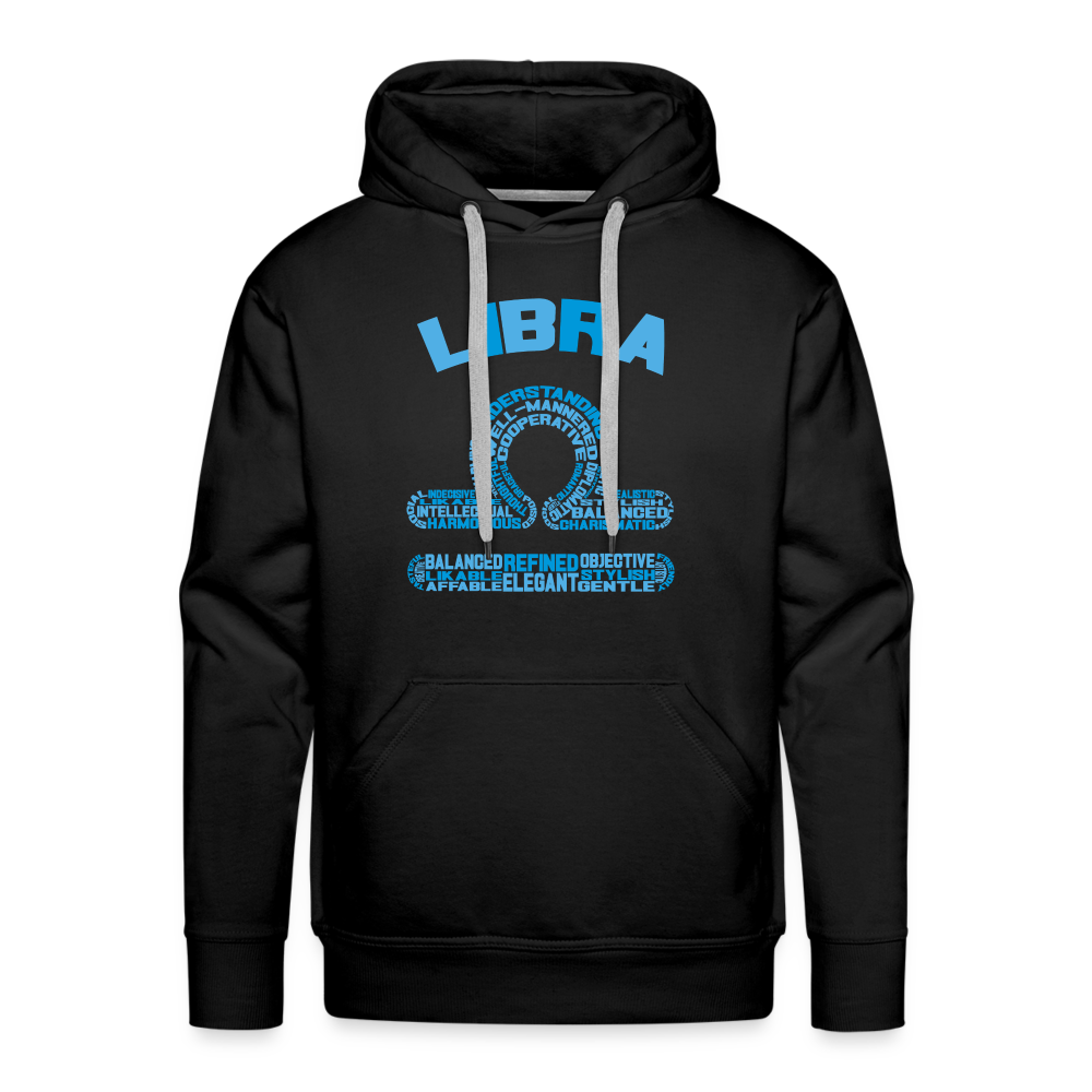 Men's Power Words Libra Premium Hoodie - black