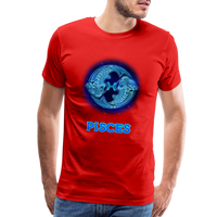 Thumbnail for Men's Pisces Premium T-Shirt - red