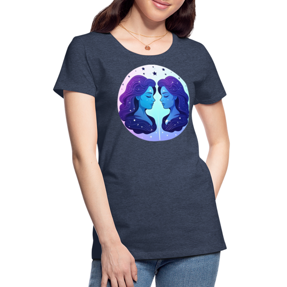 Women’s Magic Gemini Premium T-Shirt - heather blue