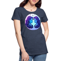 Thumbnail for Women’s Magic Gemini Premium T-Shirt - heather blue