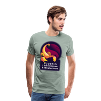 Thumbnail for Men's Glow Scorpio Premium T-Shirt - steel green