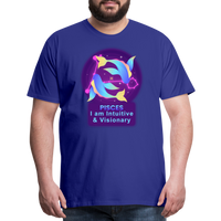 Thumbnail for Men's Neon Pisces Premium T-Shirt - royal blue