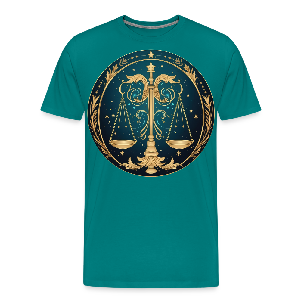 Men's Mystic Libra Premium T-Shirt - teal