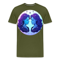 Thumbnail for Men's Magic Gemini Premium T-Shirt - olive green