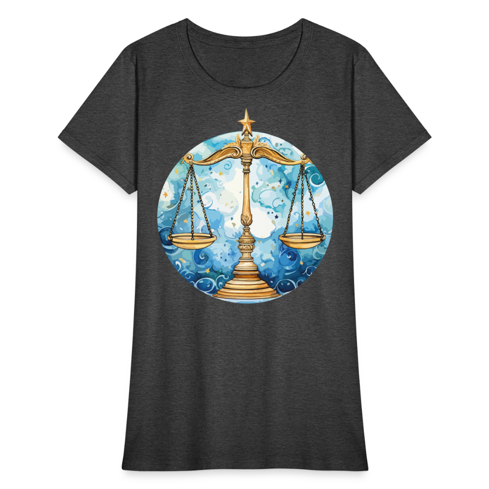 Women's Mythical Libra T-Shirt - heather black