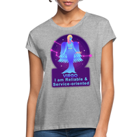 Thumbnail for Women's Neon Virgo Relaxed Fit T-Shirt - heather gray