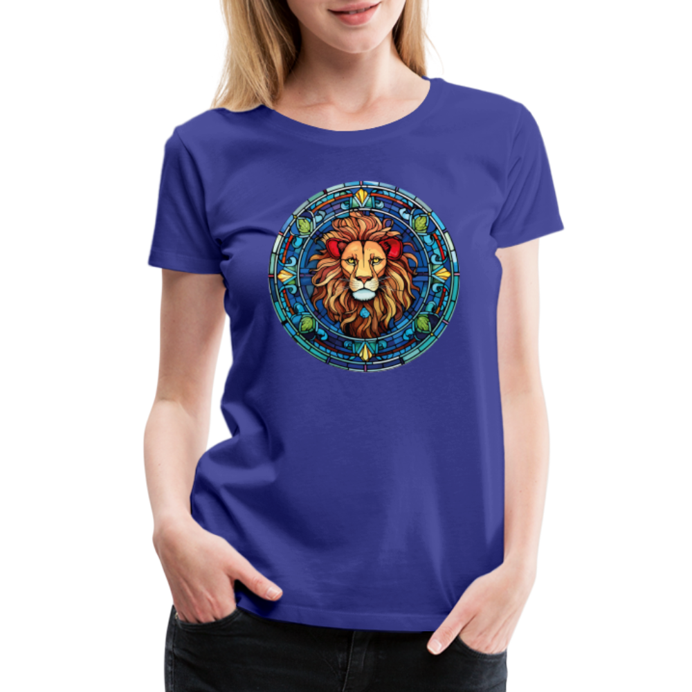 Women's Mosaic Leo Premium T-Shirt - royal blue