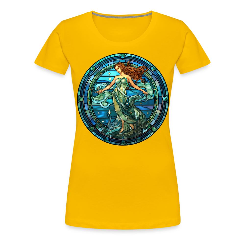 Women’s Mosaic Aquarius Premium T-Shirt - sun yellow