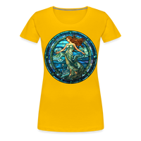 Thumbnail for Women’s Mosaic Aquarius Premium T-Shirt - sun yellow