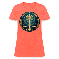 Thumbnail for Women's Mystic Libra T-Shirt - heather coral