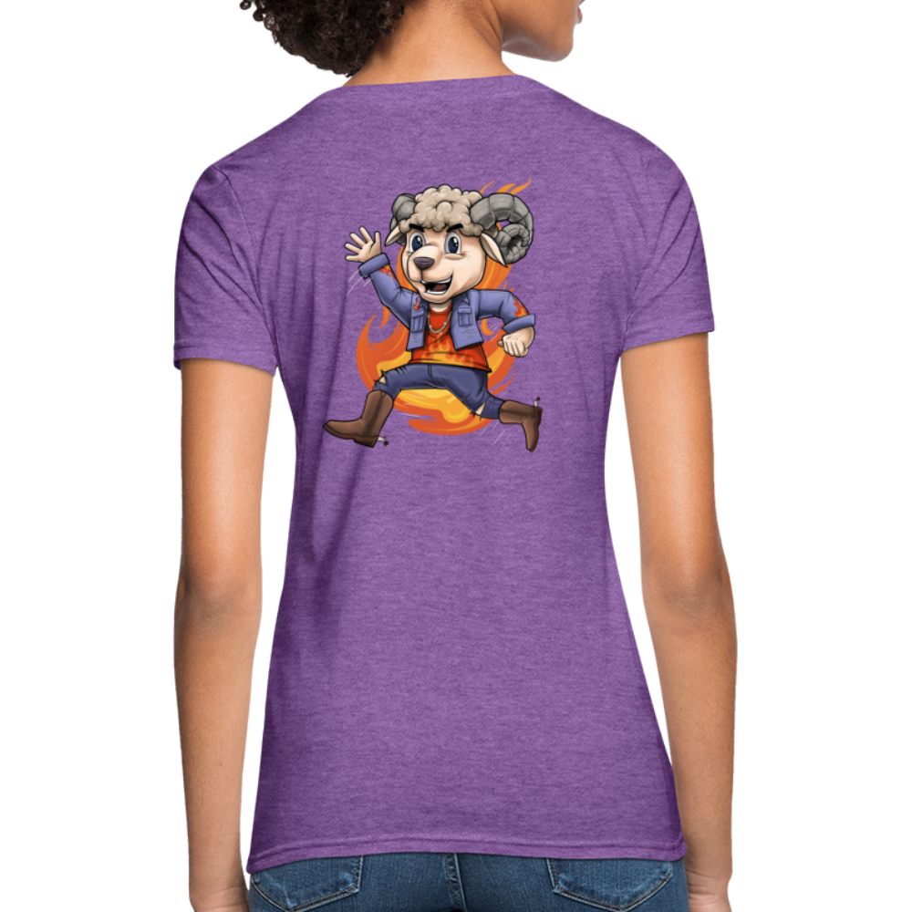 Women's Aries New Design T-Shirt - purple heather