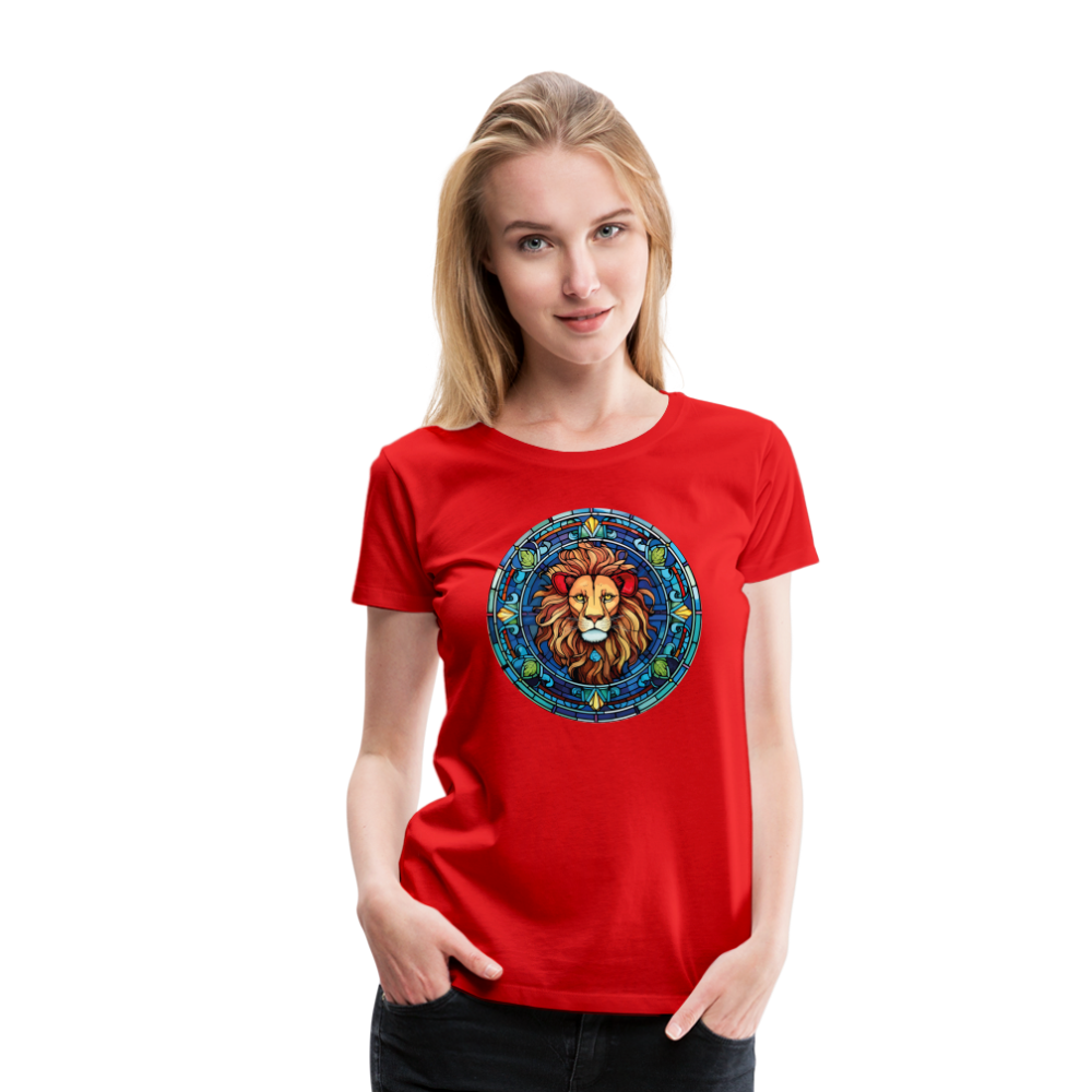 Women's Mosaic Leo Premium T-Shirt - red