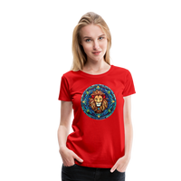 Thumbnail for Women's Mosaic Leo Premium T-Shirt - red