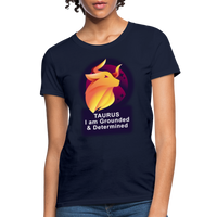 Thumbnail for Women's Glow Taurus T-Shirt - navy