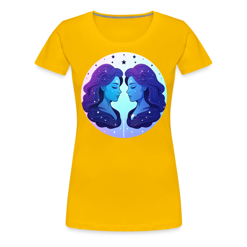 Women’s Magic Gemini Premium T-Shirt - sun yellow