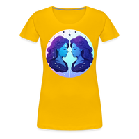 Thumbnail for Women’s Magic Gemini Premium T-Shirt - sun yellow