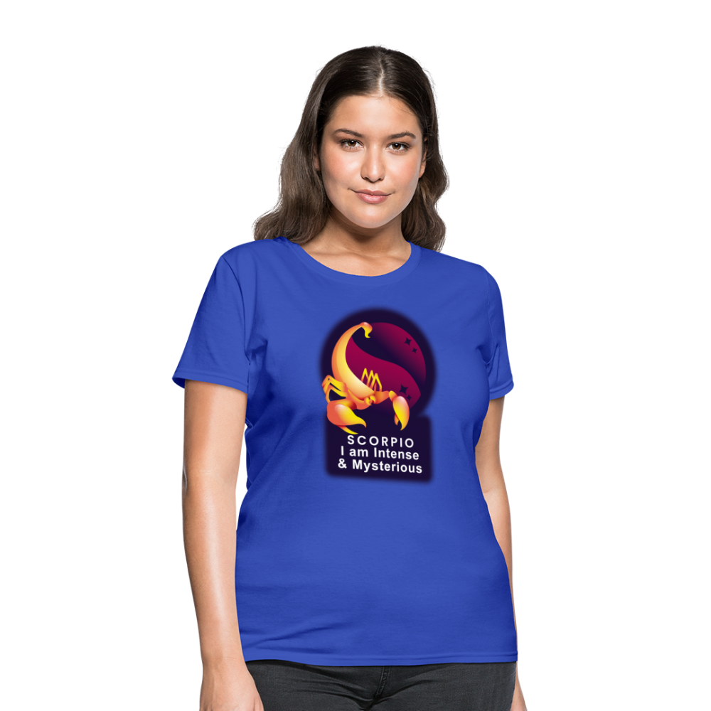 Women's Glow Scorpio T-Shirt - royal blue