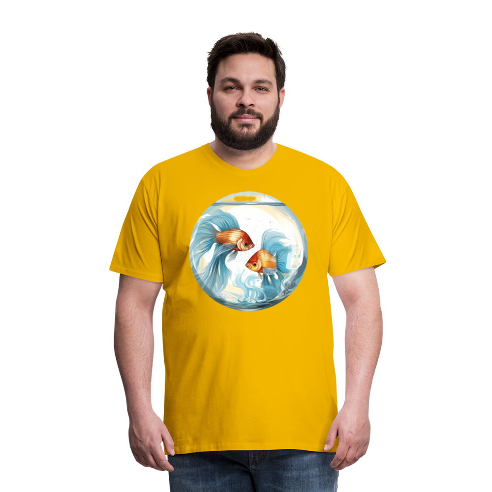 Men's Mythical Pisces Premium T-Shirt - sun yellow