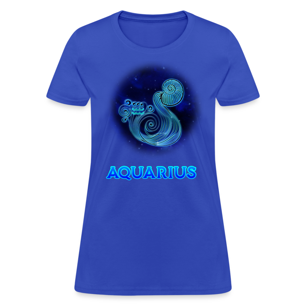 Women's Stellar Aquarius T-Shirt - royal blue