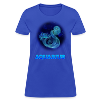 Thumbnail for Women's Stellar Aquarius T-Shirt - royal blue