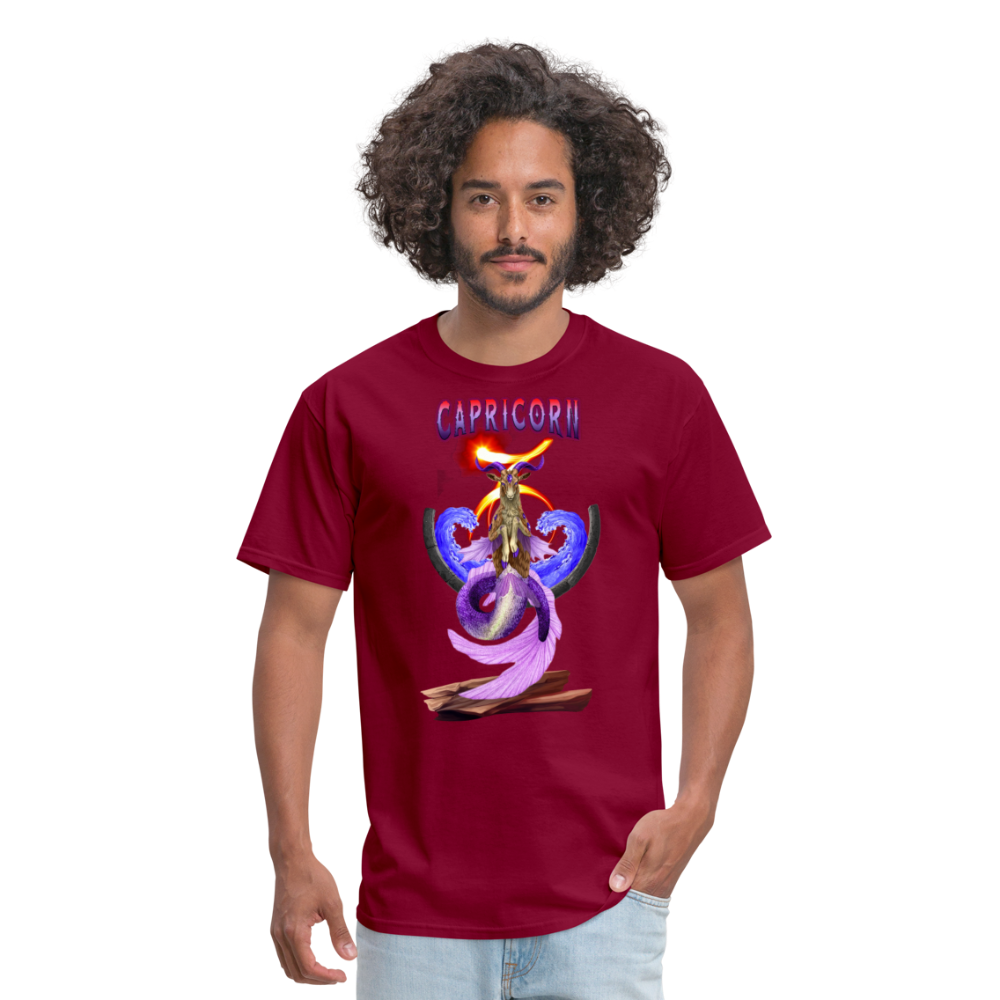 Men's Astral Capricorn Classic T-Shirt - burgundy