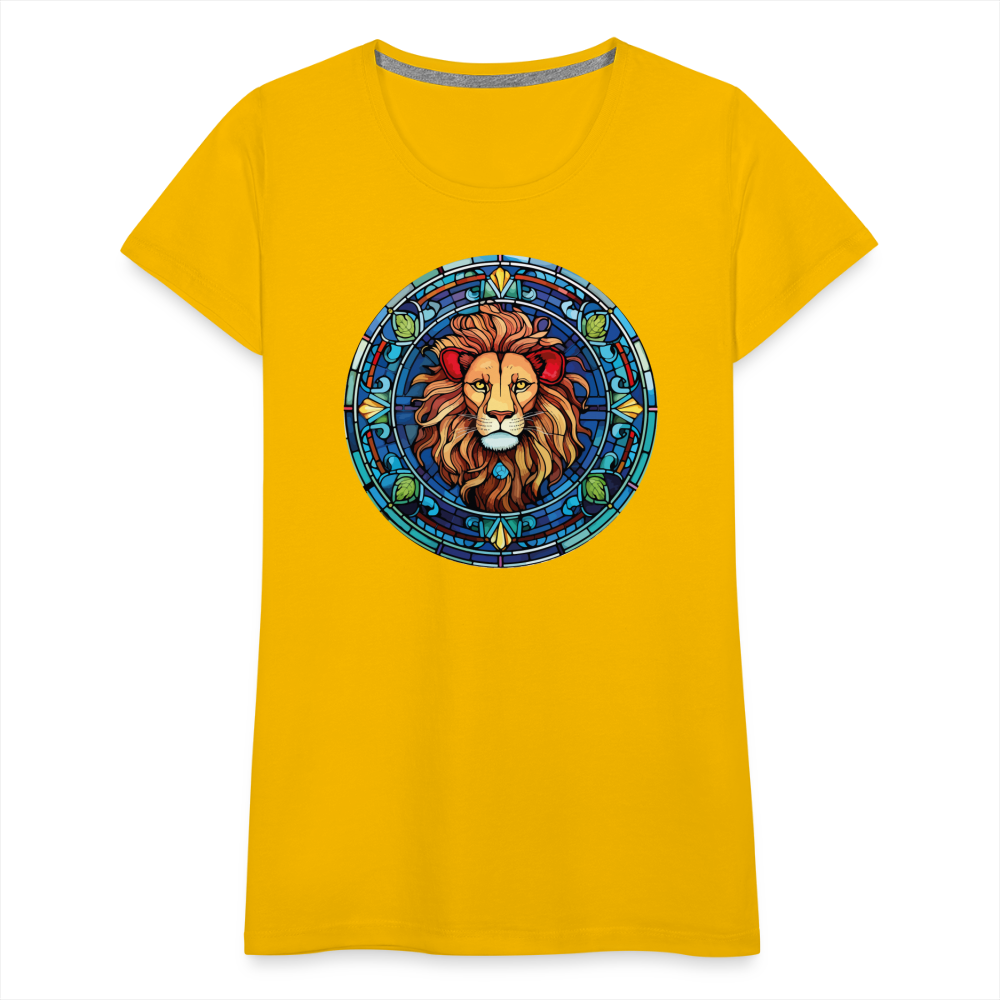 Women's Mosaic Leo Premium T-Shirt - sun yellow