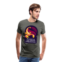 Thumbnail for Men's Glow Scorpio Premium T-Shirt - asphalt gray