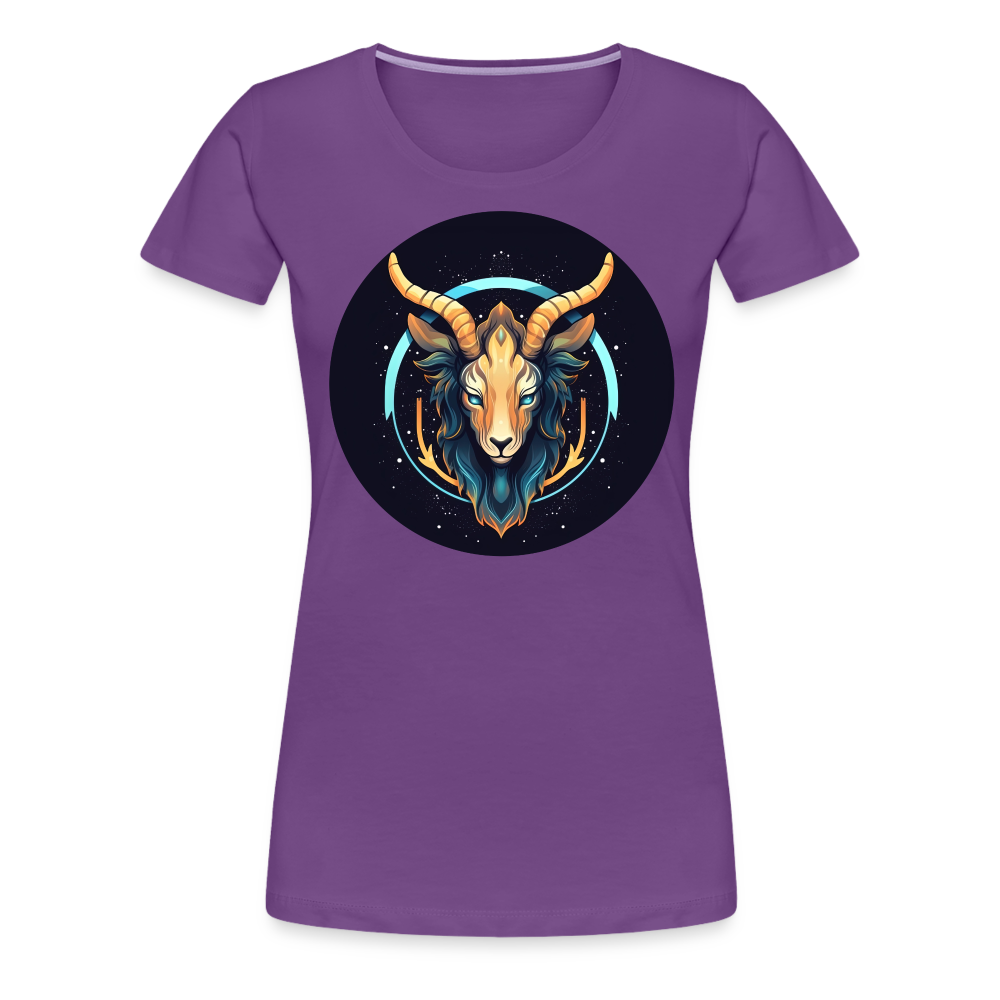 Women’s Mystic Capricorn Premium T-Shirt - purple