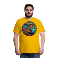 Thumbnail for Men's Mosaic Pisces Premium T-Shirt - sun yellow