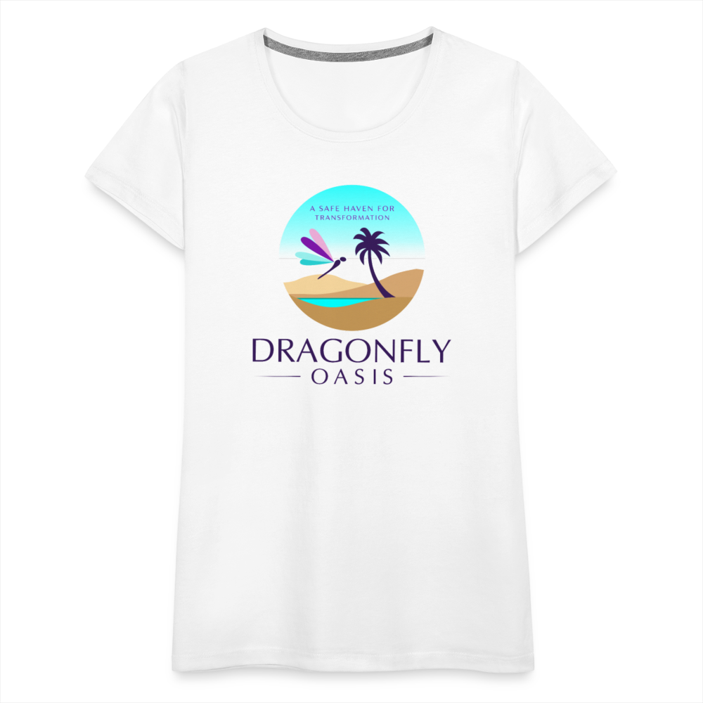 Women's Dragonfly Oasis V.1 Premium T-Shirt - white