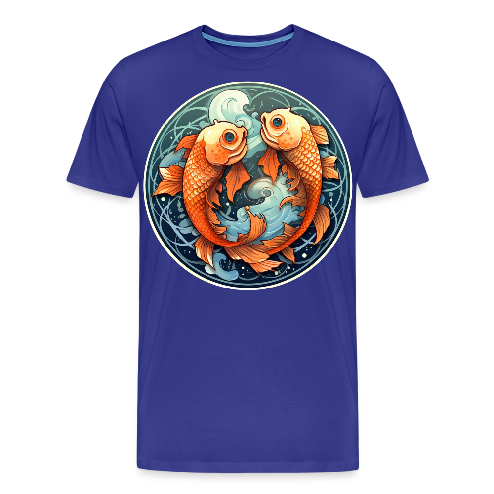 Men's Symbol Pisces Premium T-Shirt - royal blue