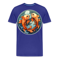 Thumbnail for Men's Symbol Pisces Premium T-Shirt - royal blue