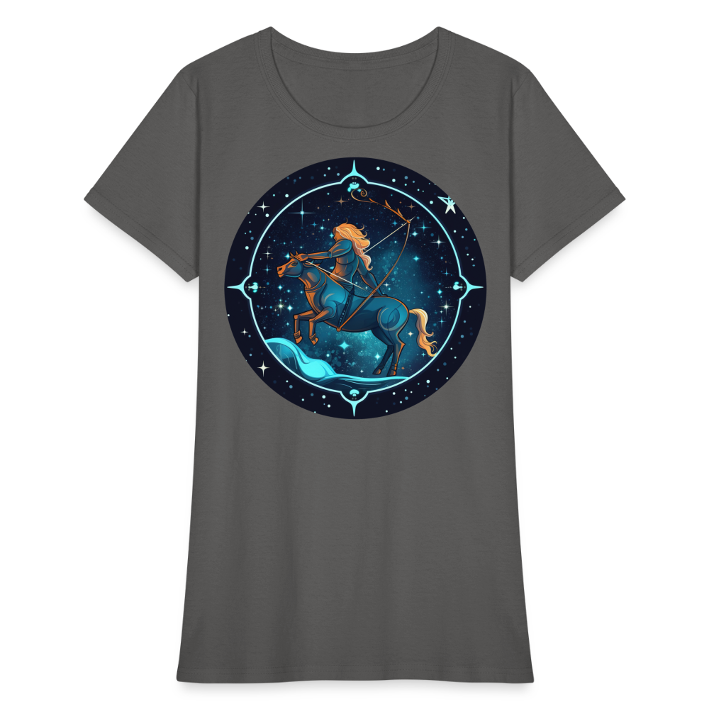 Women's Magic Sagittarius T-Shirt - charcoal