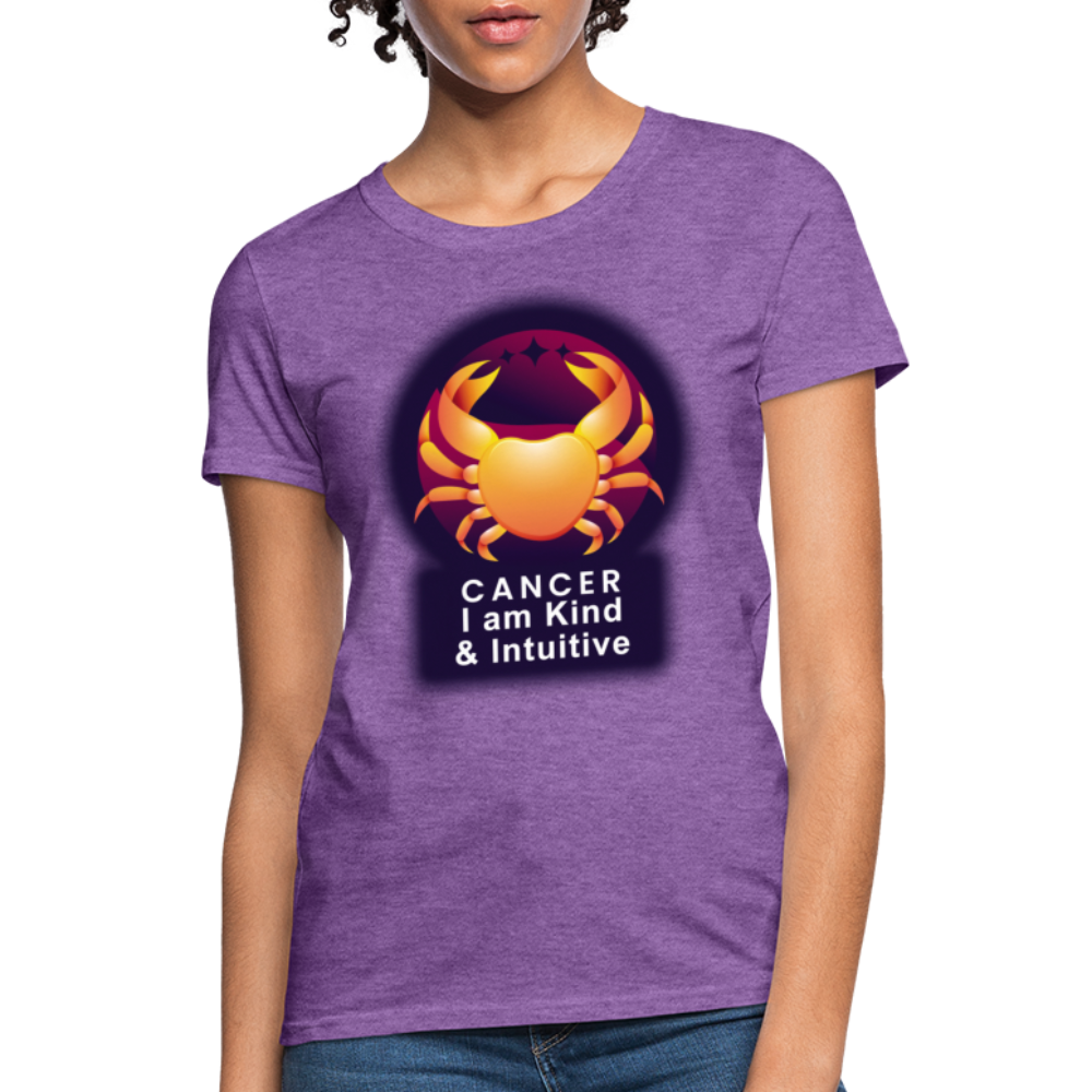 Women's Glow Cancer T-Shirt - purple heather