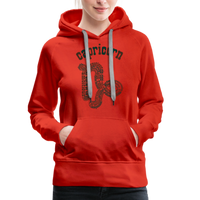 Thumbnail for Women's Power Words Capricorn Premium Hoodie - red